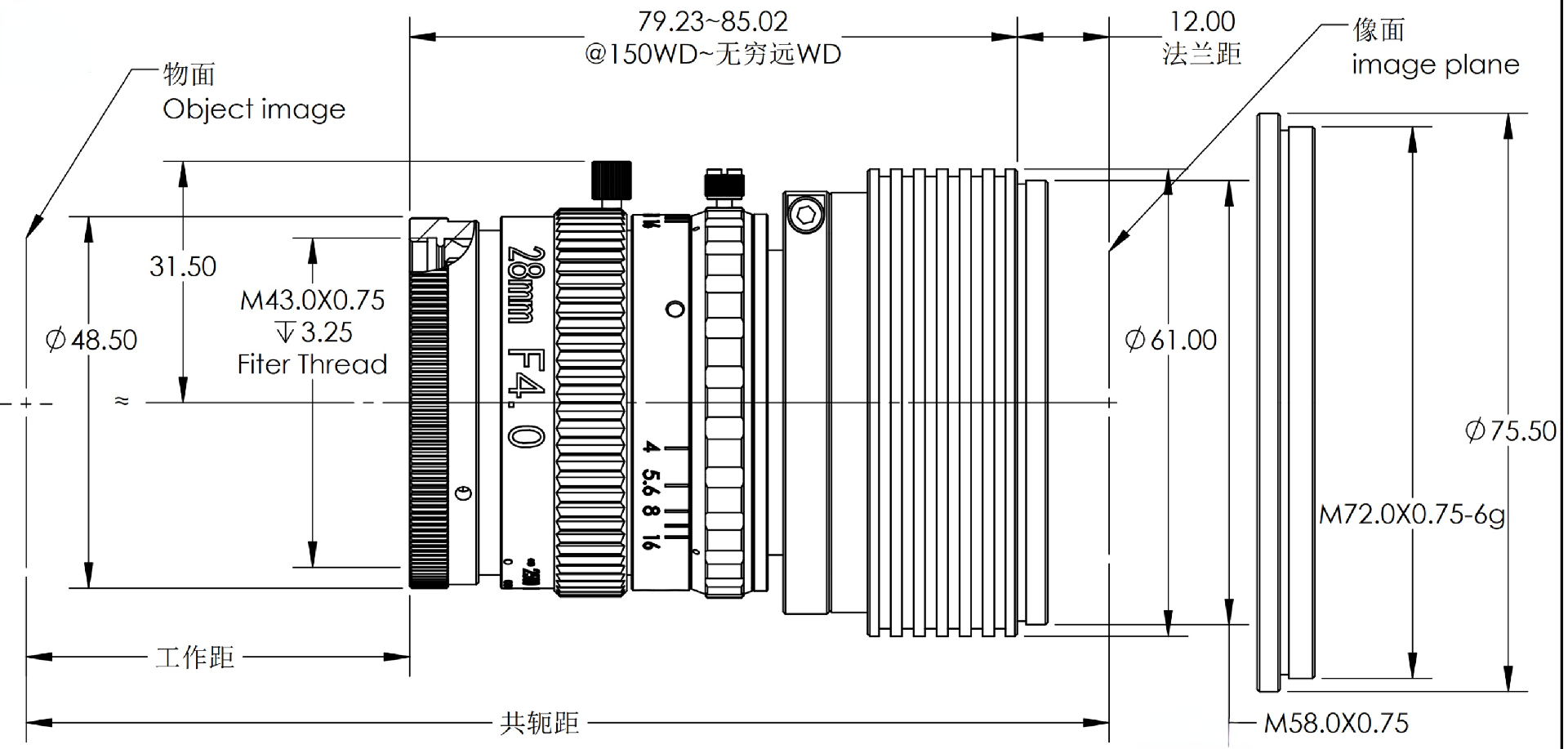 ZXJ-LS2840 尺寸图