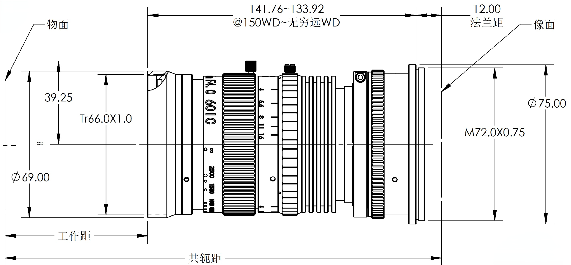 ZXJ-LS4040N 尺寸图