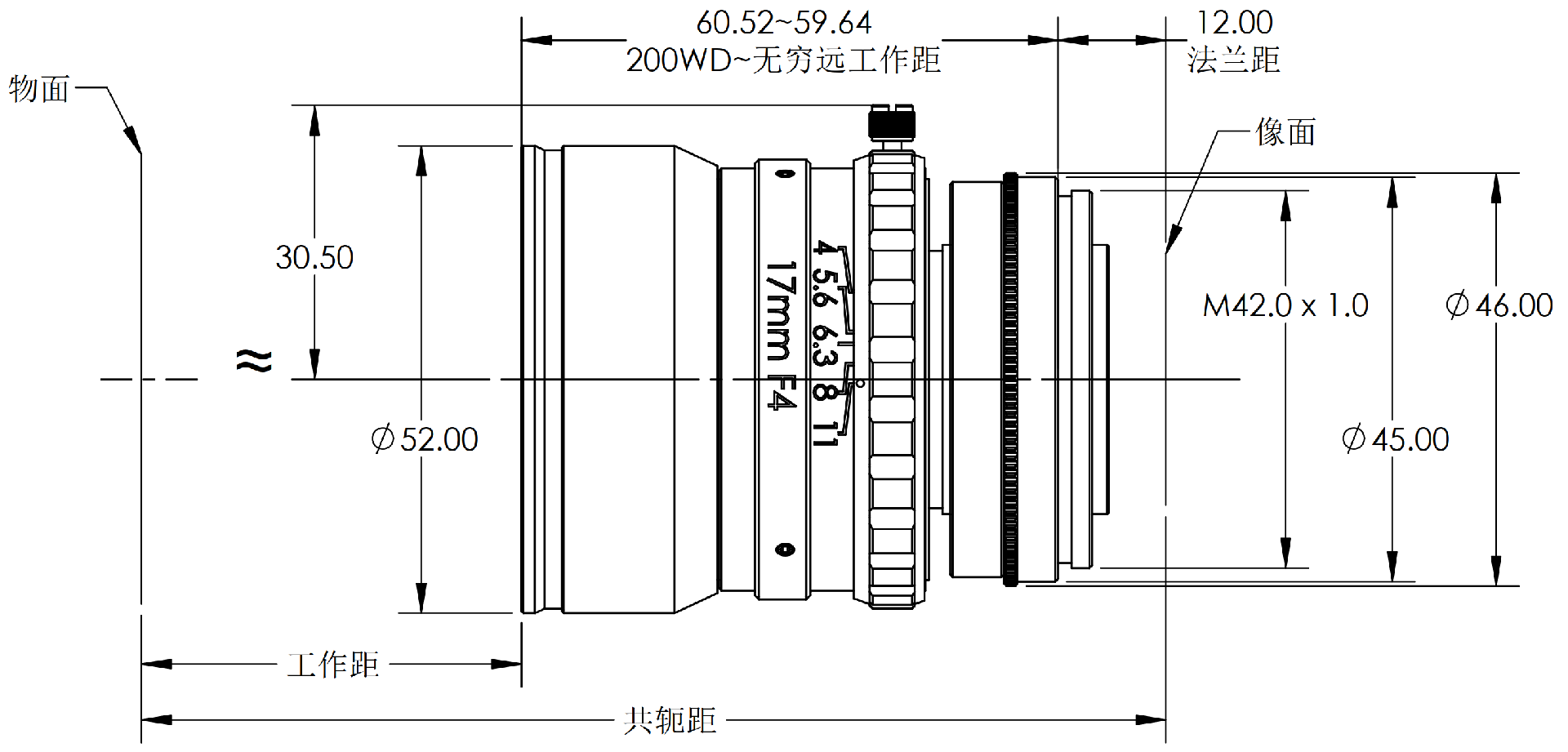 ZXJ-LS1740-M42 尺寸图